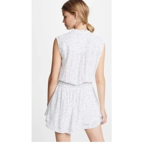 RAILS Angelina White Mini Dress with Black Stars. - Picture 5 of 14